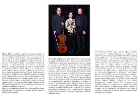 Beneške harmonije koncert tria ARMONIE VENEZIANE